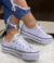 Tênis ALL star courino flatform branco