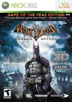 BATMAN ARKHAM ASYLUM GAME OF THE YEAR EDITION GOTY XBOX 360