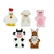 Dedoches Fazendinha em feltro - Kit com 5 personagens