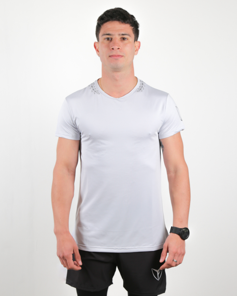 Remera Deportiva Olympic Gris - Comprar en Young Fit