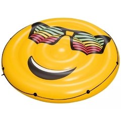 Flotador Emoji Isla Inflable 188cm Emoticón Bestway 43139 en internet