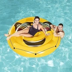 Flotador Emoji Isla Inflable 188cm Emoticón Bestway 43139 - tienda online