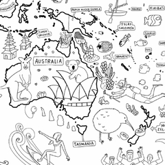 Atlantis Proyecto Mapamundi Mapa Gigante Para Colorear - comprar online