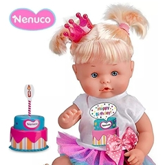 Muñeca Bebe Nenuco Cumpleaños 35 cm Con Accesorios Original - comprar online
