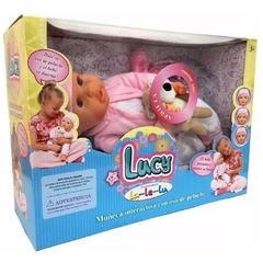 Muñeca Interactiva Bebe Lucy Con Osito De Peluche LaLeLu