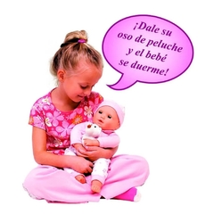 Imagen de Muñeca Interactiva Bebe Lucy Con Osito De Peluche LaLeLu