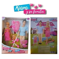 Muñeca Poppi Doll Kiara Embarazada Y Su Familia - Lo Que Pinte