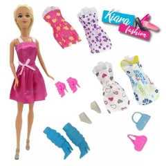 Muñeca Poppi Doll Kiara Fashion Con Accesorios - tienda online