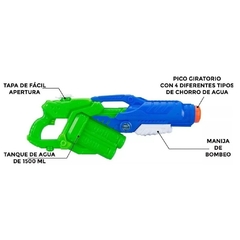 Pistola De Agua Juguete X-Shot Hydro Hurricane Zuru 9 Metros - tienda online