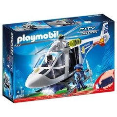 Playmobil Helicóptero Policía City Action Linterna Led 6921