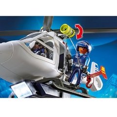 Playmobil Helicóptero Policía City Action Linterna Led 6921 - Lo Que Pinte