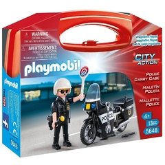 Playmobil Maletín Policía con Motocicleta City Action 5648