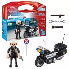 Playmobil Maletín Policía con Motocicleta City Action 5648 - comprar online