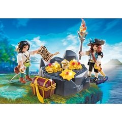 Playmobil Piratas Con Escondite de Tesoro Línea Pirates 6683 - comprar online