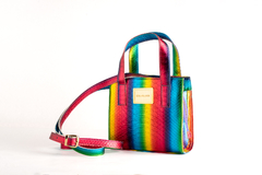 Cartera Simona Bandolera de Cuero Multicolor - comprar online
