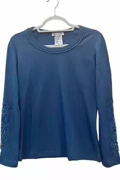 Blusa Mauricio 12865 algodao com renda m/L - loja online