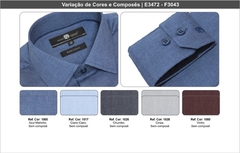 CAMISA MOUNT VERNON 3043720 M/L SLIM FIT AZUL na internet