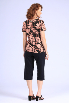 Blusa Juanna 30871 visco strech estampada - comprar online