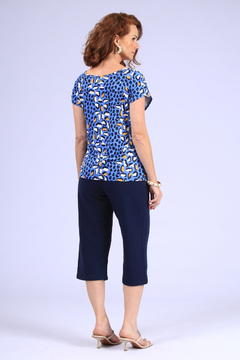 Blusa Juanna 30881 visco strech estampada - comprar online