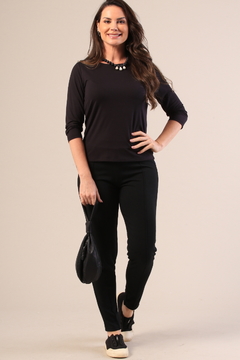 Blusa Juanna 34461 visco strech 3/4 lisa