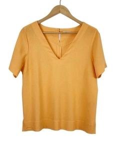 Blusa Caroll 23300 linho decote V - Loja de Roupas A Praça 