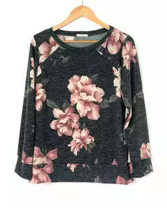 BLUSA Caroll 24303 BOTOES OMBRO MIRO ESTAMPADA na internet