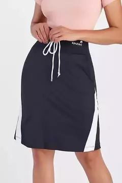 Saia Short EP034 Preto Com Branco Poliamida UV50 Epulari na internet