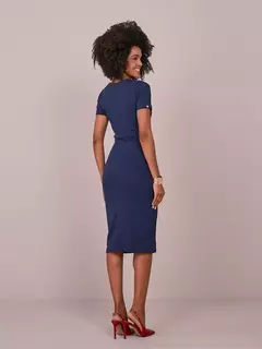 Vestido Tata Martello 5415 Luciana malha canelada - loja online