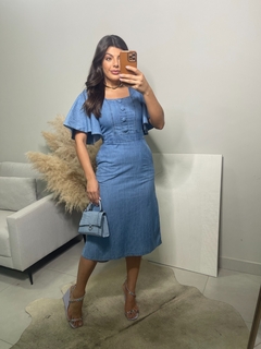 Vestido Hadaza 58150 jeans midi na internet