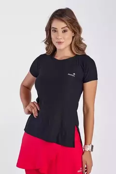 T-Shirt Branca Fitness Abertura Lateral UV50 Epulari - loja online