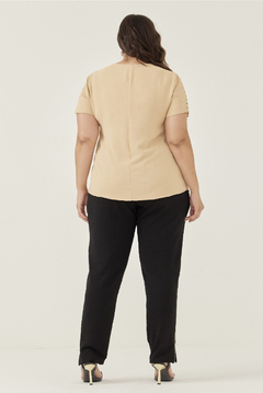 Blusa Givy 3451 crepe dec V plus size - comprar online