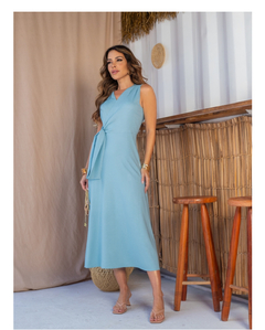 Vestido Audrey 5152 Urban mescla amarracao lateral