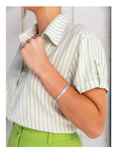 Camisa Audrey 4340 list metalic m/c com martingale