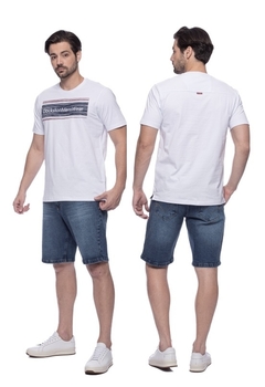 Camiseta Dockston 7149 decote careca regular com estampa