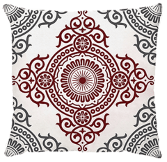 Capa Mandala Vermelho Cinza