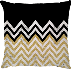 Capa Chevron Preto Glitter