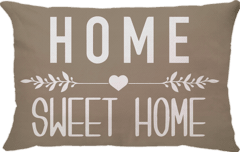 Home Sweet Home Bege RETANGULAR - comprar online