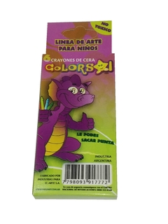 Crayones "Colorsol" de Alba cortos Finos x 6 u.