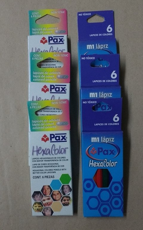 Lápiz color caja x 6 cortos Hexacolor