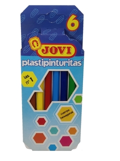 Crayones Jovi PLASTIPINTURITAS cortos x 6 u.