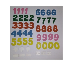 Números de madera x 49 piezas Art. N° 1101 - tienda online