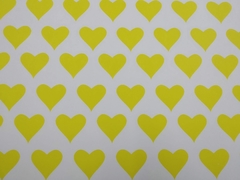 Cartulina Bifaz 50 x 70 cm Amarillo: Corazones grandes - comprar online