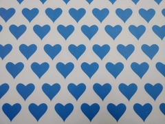 Cartulina Bifaz 50 x 70 cm Azul Claro: Corazones Grandes - comprar online