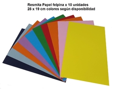 Resmita - Papel Cortado para Técnicas - papel FELPINA x 10 hojas