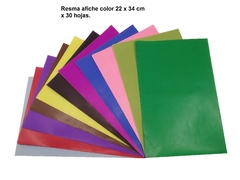 Resmita - Papel Cortado para Técnicas - papel AFICHE color x 30 hojas