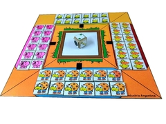 Juego de mesa recorrido con animalitos de la granja en Madera - comprar online