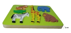 Encaje grueso con Relieve; Animalitos de la Selva en internet