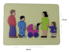 Encaje Grueso con Relieve "La Familia" Art. N° 575 - DISTRISEBA