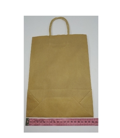 Bolsas Papel Madera Kraft c/manija de papel - N* 3 "G" - DISTRISEBA