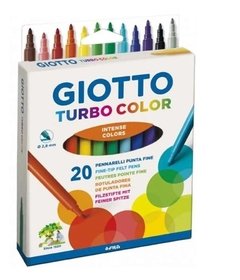 Marcador largo color Giotto caja x 20 unidades